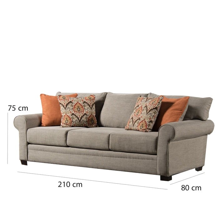 كنبة ثلاث مقاعد مقاس 210 × 80 × 75 سم (عرض × عُمق × ارتفاع) - MS_ID_3PSF_00044