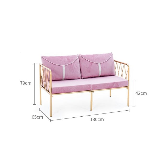 كنبة مقعدين مقاس 130 × 65 × 79 سم (عرض × عُمق × ارتفاع) - MS_ID_2PSF_00133