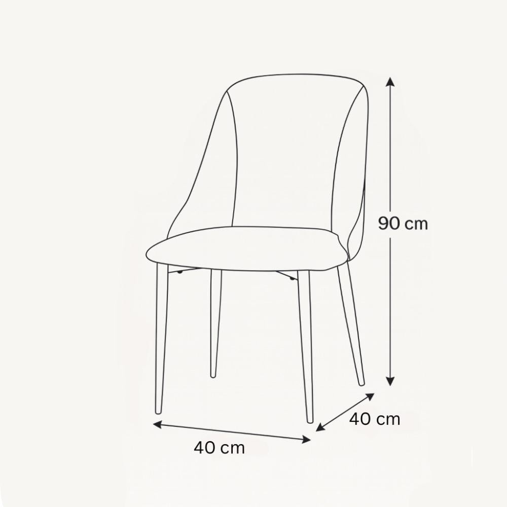 كرسي بتصميم ناعم ومبطن بجلد رمادي أنيق، وهيكل معدني أسود يمنحه مظهراً عصرياً