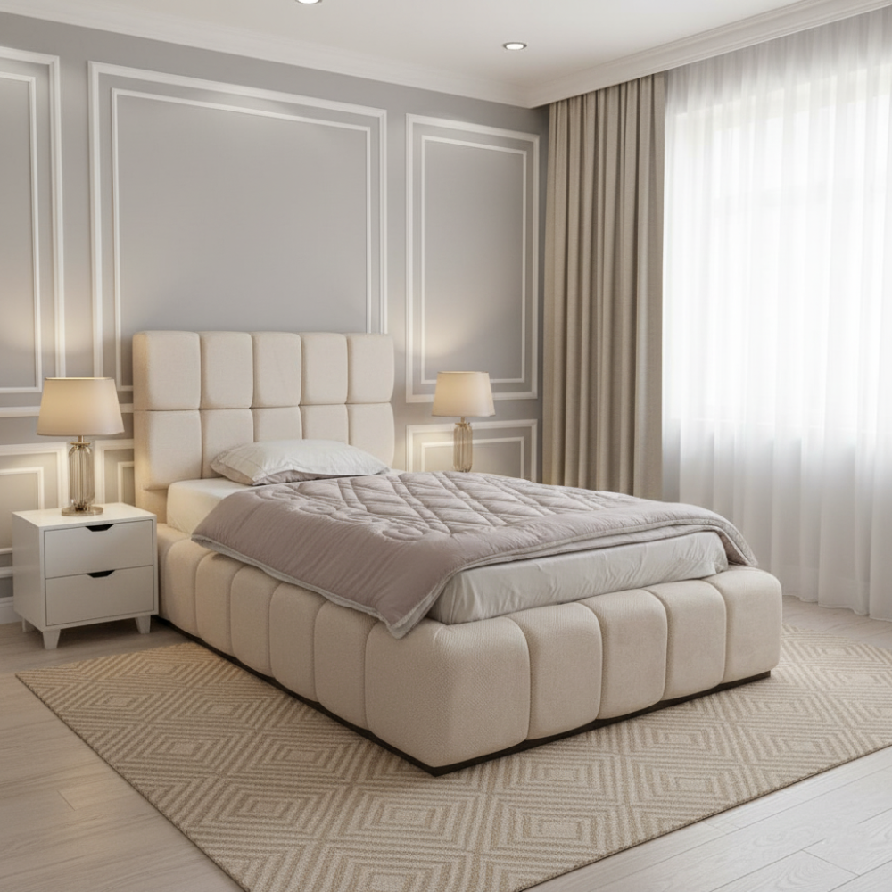 غرفة نوم كاملة مع الدولاب مصنوعة من خشب MDF تايلندي MS_BR_0055