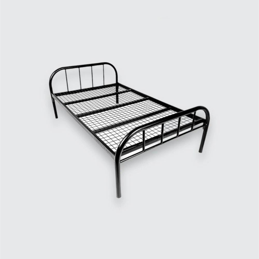 هيكل سرير حديد نفر ونص مقاس 120 × 190 × 80 سم MS_BED_MTL_0013 أسود