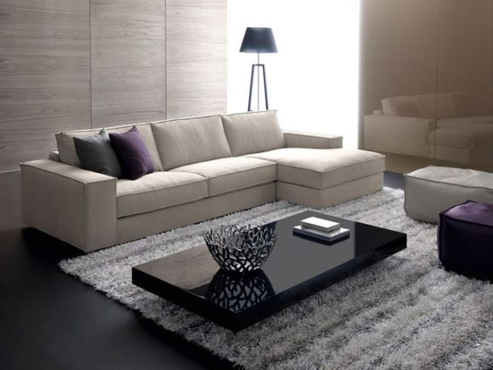 كنبة زاوية على شكل حرف إل بتصميم رائع - اللون بيج - مقاس 300 / 160 × 85 × 90 سم