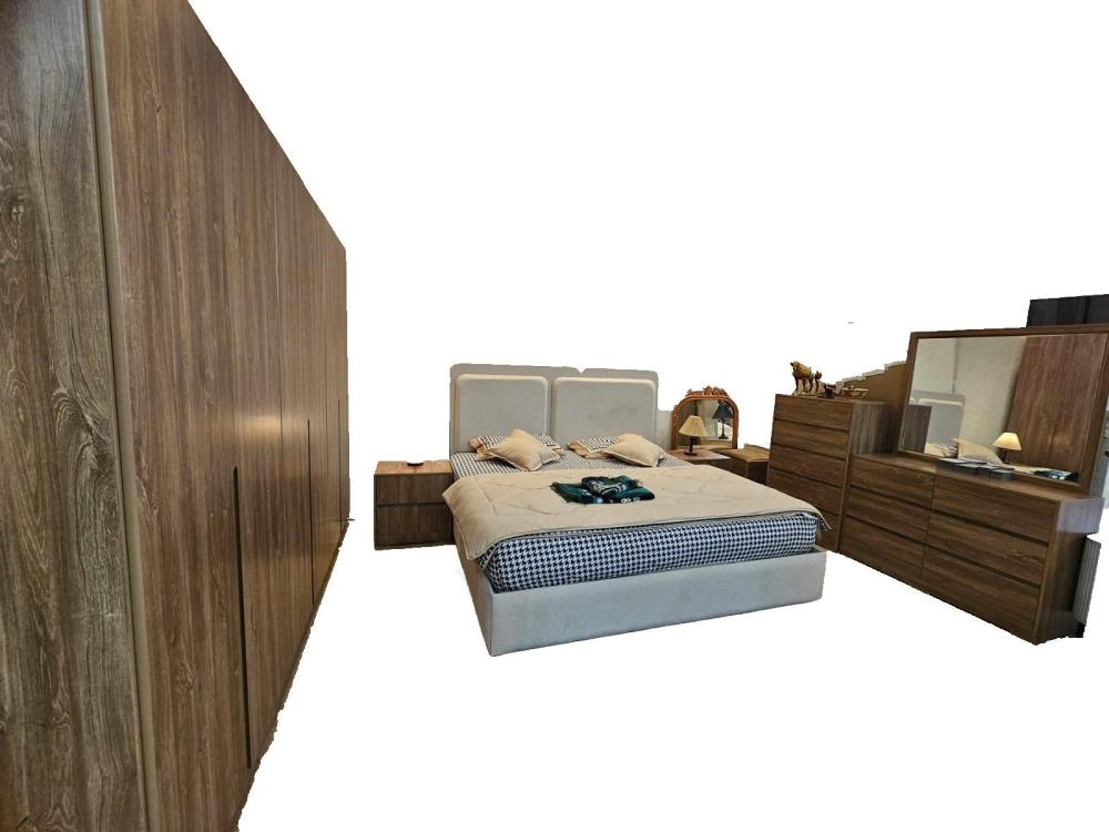 غرفة نوم كاملة مع الدولاب مصنوعة من خشب MDF تايلندي MS_BR_0060