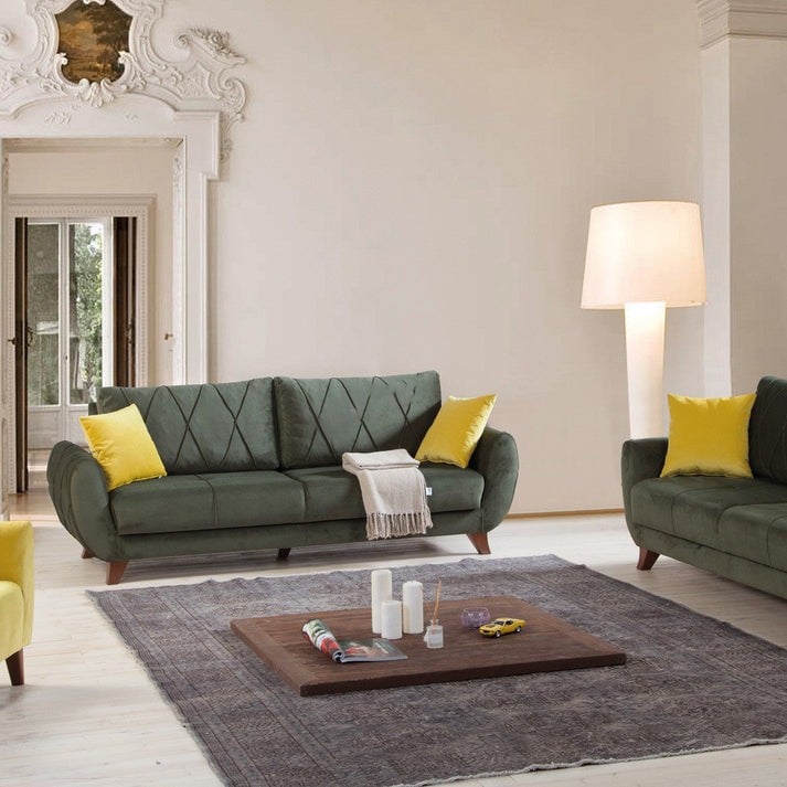 كنبة مقعدين مقاس 170 × 60 × 70 سم (عرض × عُمق × ارتفاع) - MS_ID_2PSF_00143