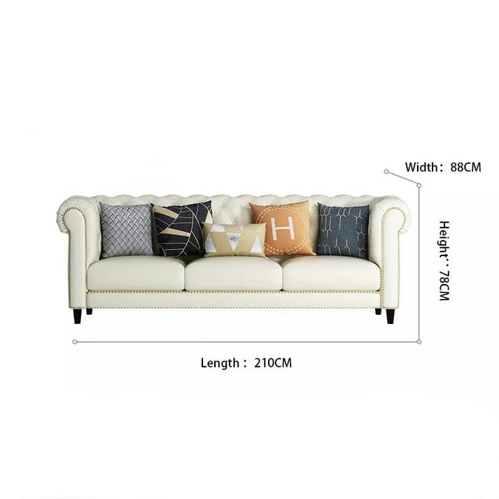 كنبة ثلاث مقاعد مقاس 210 × 88 × 78 سم (عرض × عُمق × ارتفاع) - MS_ID_3PSF_00050