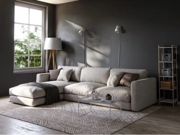 كنب زاوية 250*150 بتصميم مميز