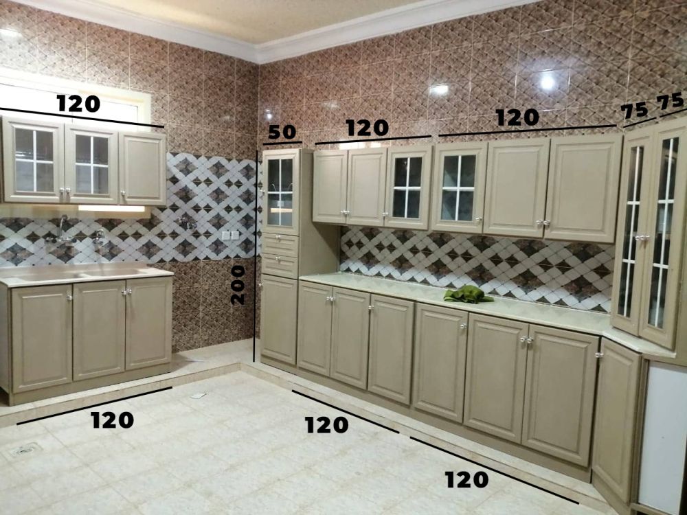 مطبخ المنيوم طقم خزانات مطبخ كامل MS_KCHN_00068