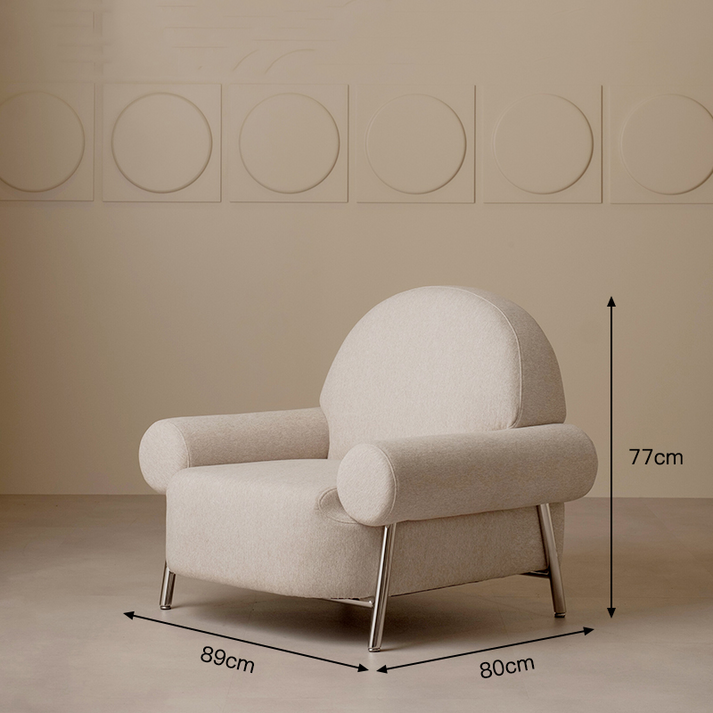 كنبة مقعد واحد مقاس 80 × 90 × 75 سم (عرض × عُمق × ارتفاع) - MS_ID_1PSF_00046