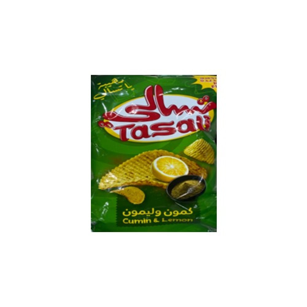 بطاطس تسالي كمون وليمون 21 حبه اكياس