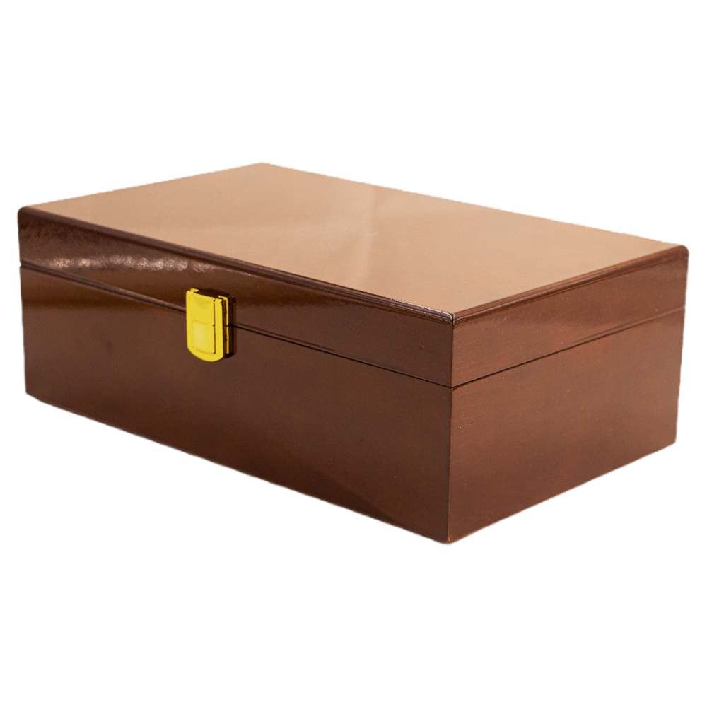 صندوق خشبي بني