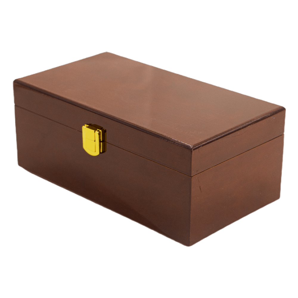 صندوق خشبي بني