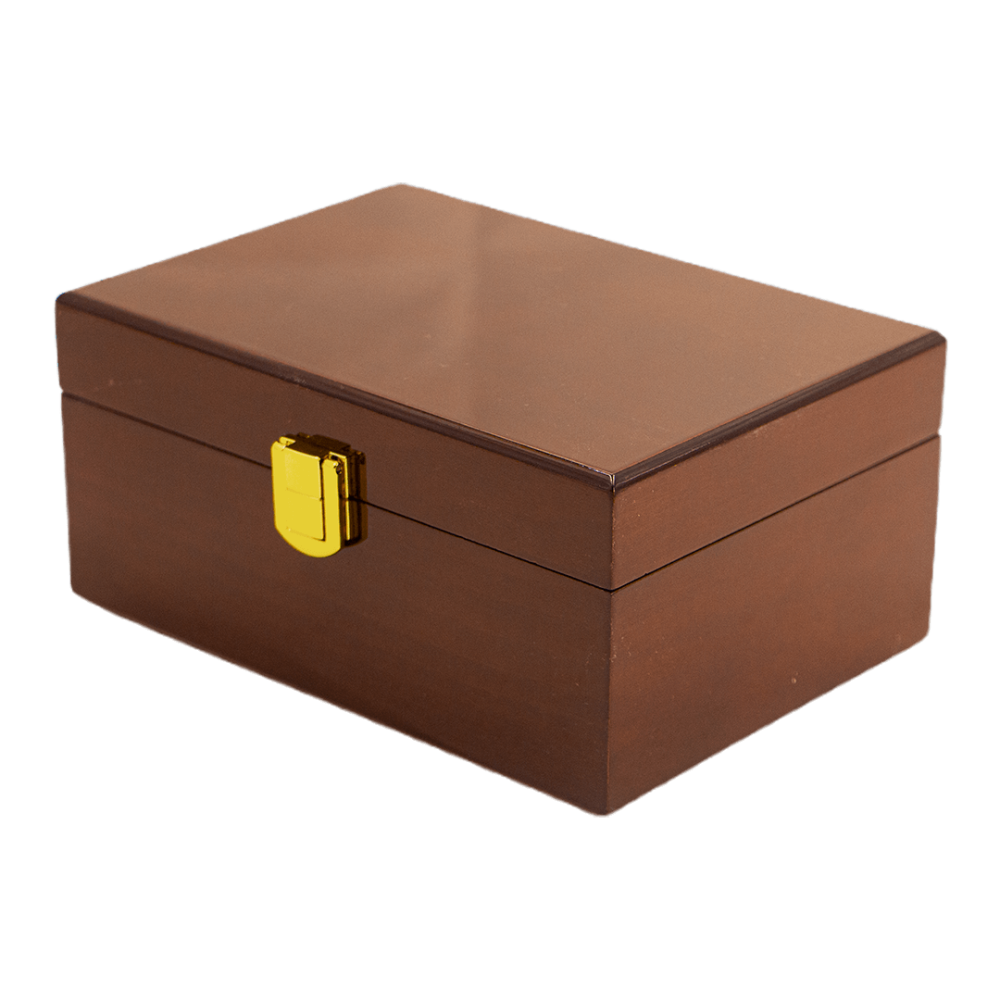 صندوق خشبي بني