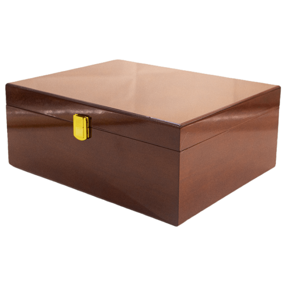 صندوق خشبي بني