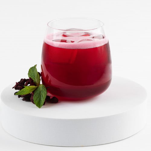 كركدية طبيعى بالنعناع Mint Hibiscus Ice Tea