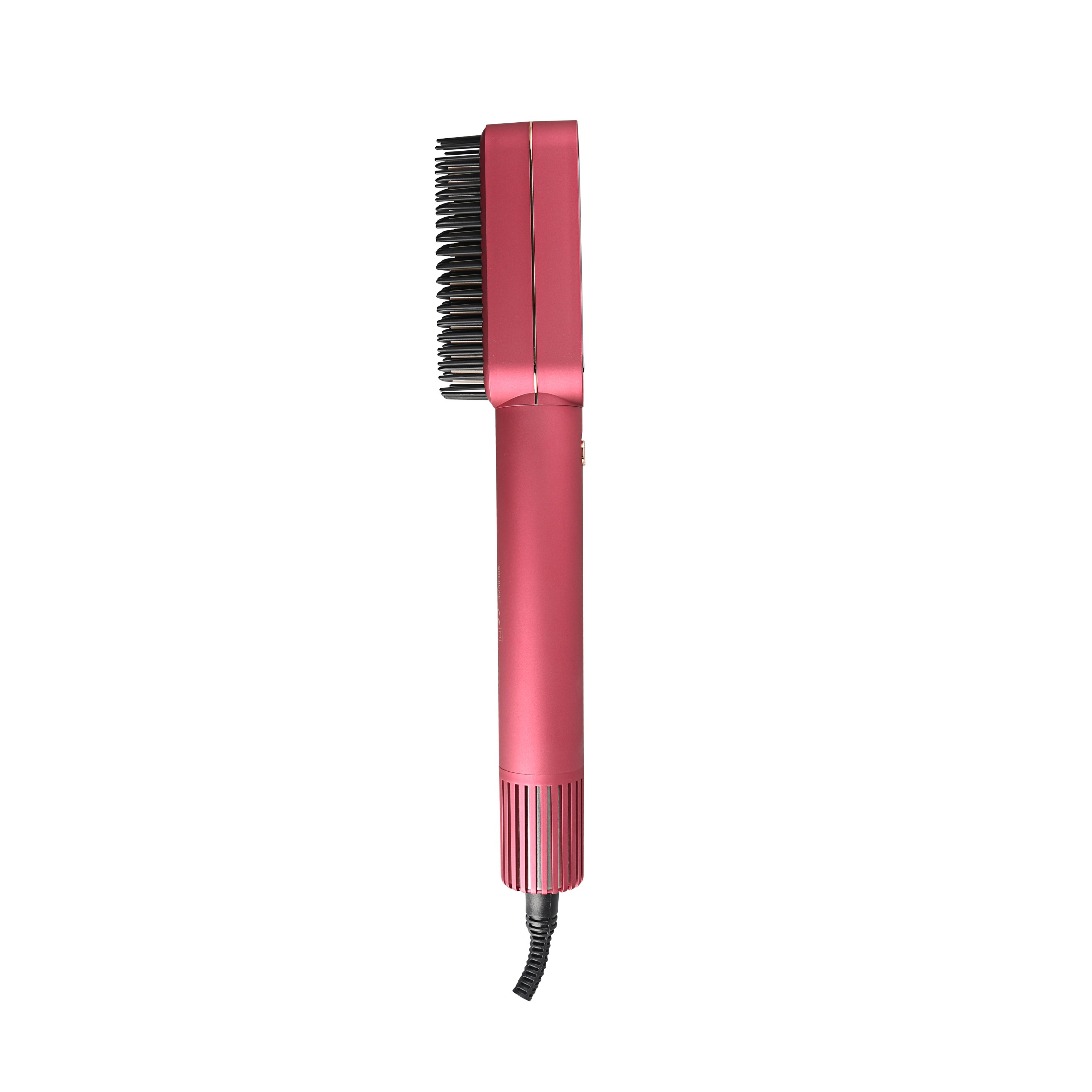 فرشاة فرد الشعر الاحترافية مع ميزة الهواء البارد + زيت حماية للشعر - 110 واط - وردي عميق