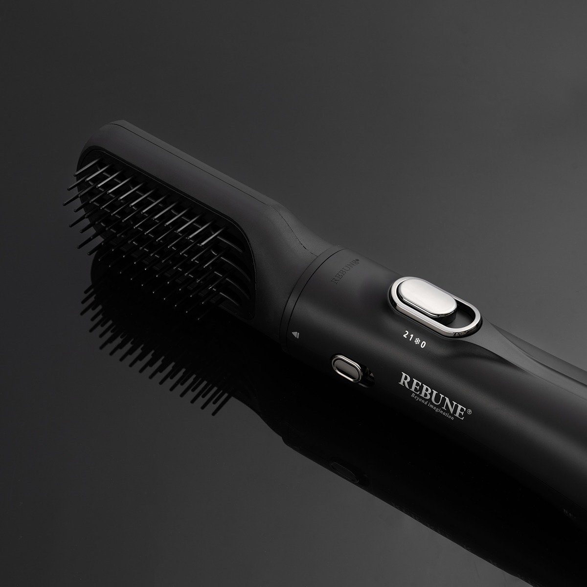ريبون استشوار شعر مستويان حرارة - 1200 واط - أسود - RE-2108-2-S
