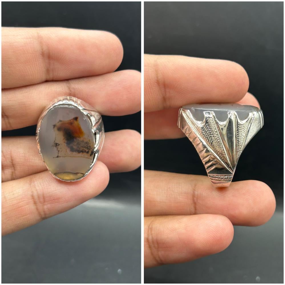 خاتم عقيق يماني مصور