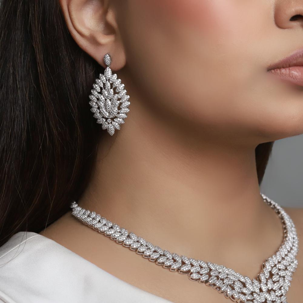 طقم سلسال وحلق وخاتم واسوارة Z02800A2801