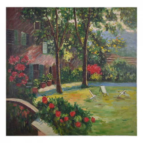 لوحة طبيعة صامتة رسم زيتي مقاس 50 * 60 سم بدون برو...