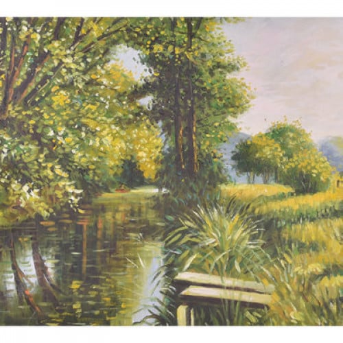 لوحة طبيعة صامتة رسم زيتي مقاس 50 * 60 سم بدون برو...