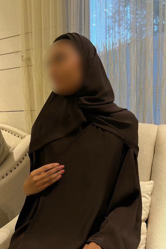 A line Brown Abaya