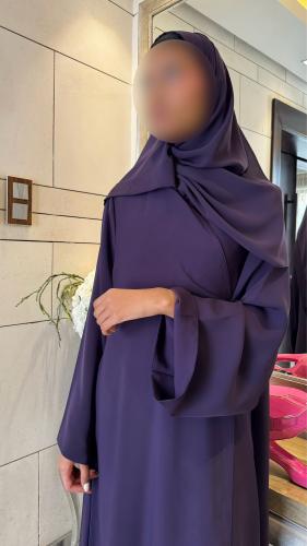 A line Purple Abaya