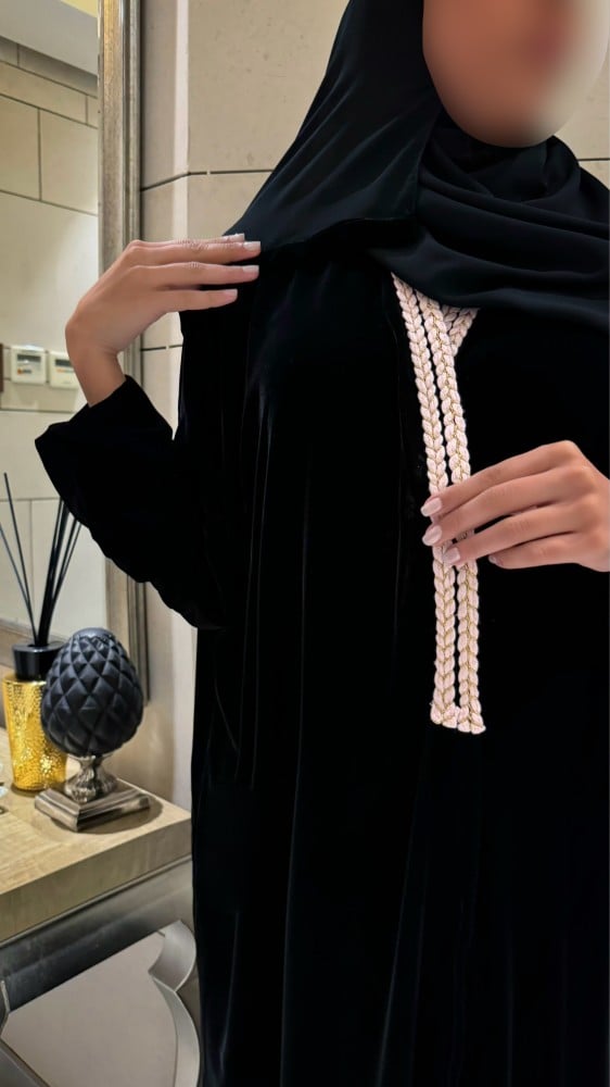 Velvet sales abaya uk