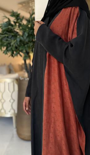 Half Bisht Abaya – Washed Japanese Silk in Black &...