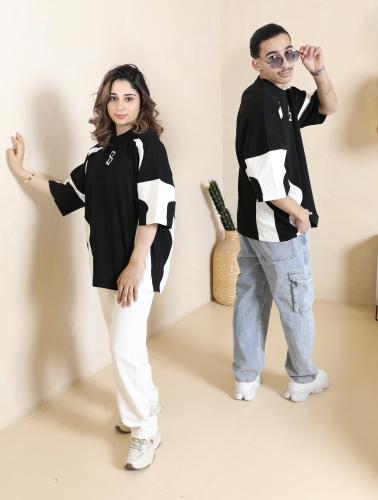 3#تيشرت أسود وابيض