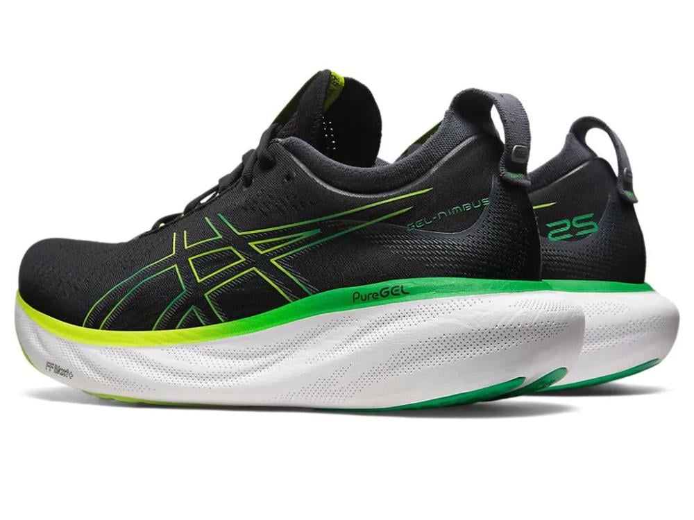 ASICS Gel-Nimbus 25 – Black/Lime Green