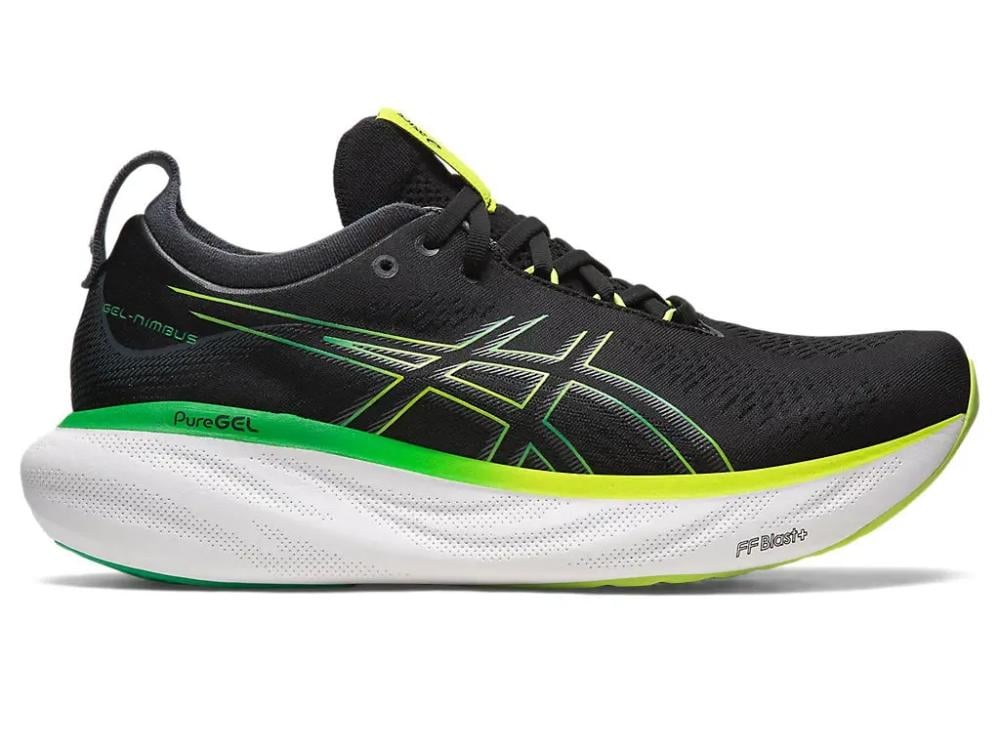 ASICS Gel-Nimbus 25 – Black/Lime Green