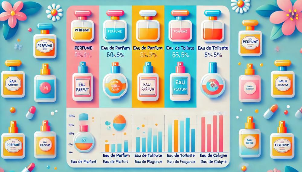 درجات تركيز العطور ومدتها