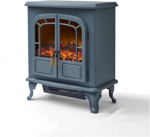 مدفئه رمادي بمقبض ذهبي