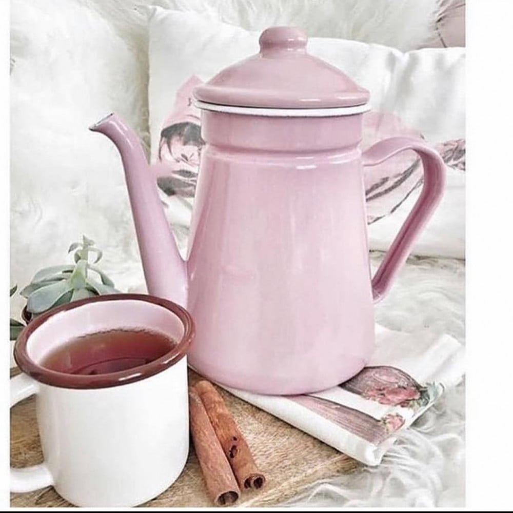 إبريق وردي ساده حجمين