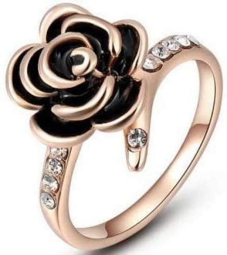 خاتم نسائي مطلي بالذهب مقاس 7 أمريكي RING GOLD PLATED SIZE 7