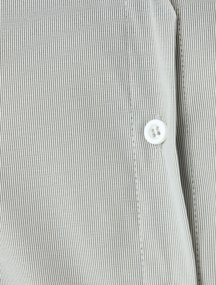 قميص نسائي أبيض كلاسيكي بأكمام طويلة وياقة رسمية Koton تركي أصلي