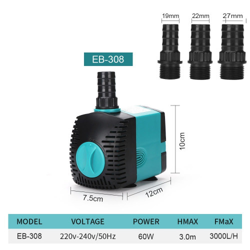 مضخة مياه غاطسة لحوض سمكEUPLUG-60W