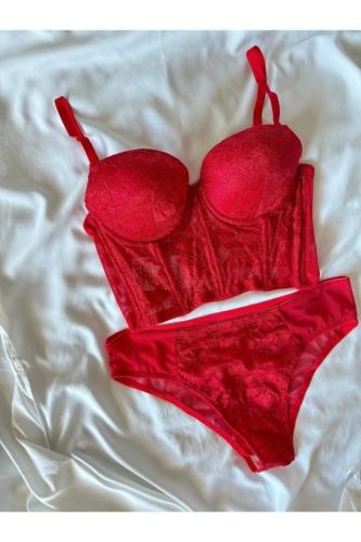 مجموعة صدرية بوستير من Rozenin LINGERIE - أصلي