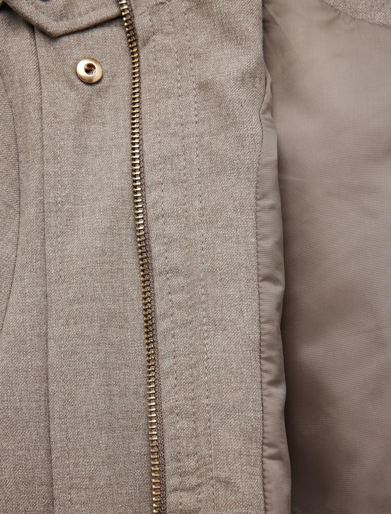 سترة نسائية فيزون قاذفة بأكمام طويلة ورقبة عالية وسحاب أمامي Koton ترك