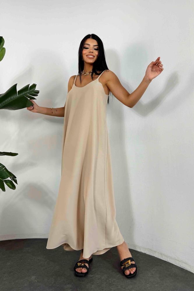 فستان جميل بطول كامل - Butikgardrop - تركي أصلي