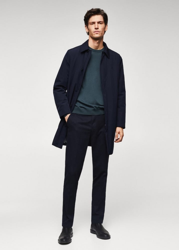 معطف خندق مبطن للماء MANGO