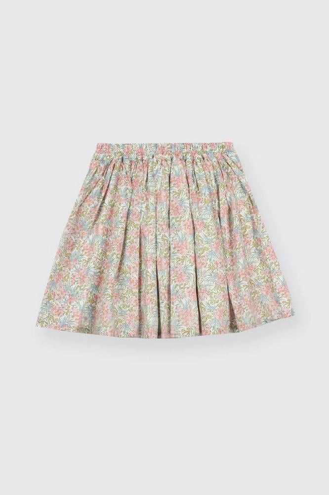 تنورة مزخرفة بالزهور للبنات - تصميم ناعم ومريح - Panco - تركي أصلي