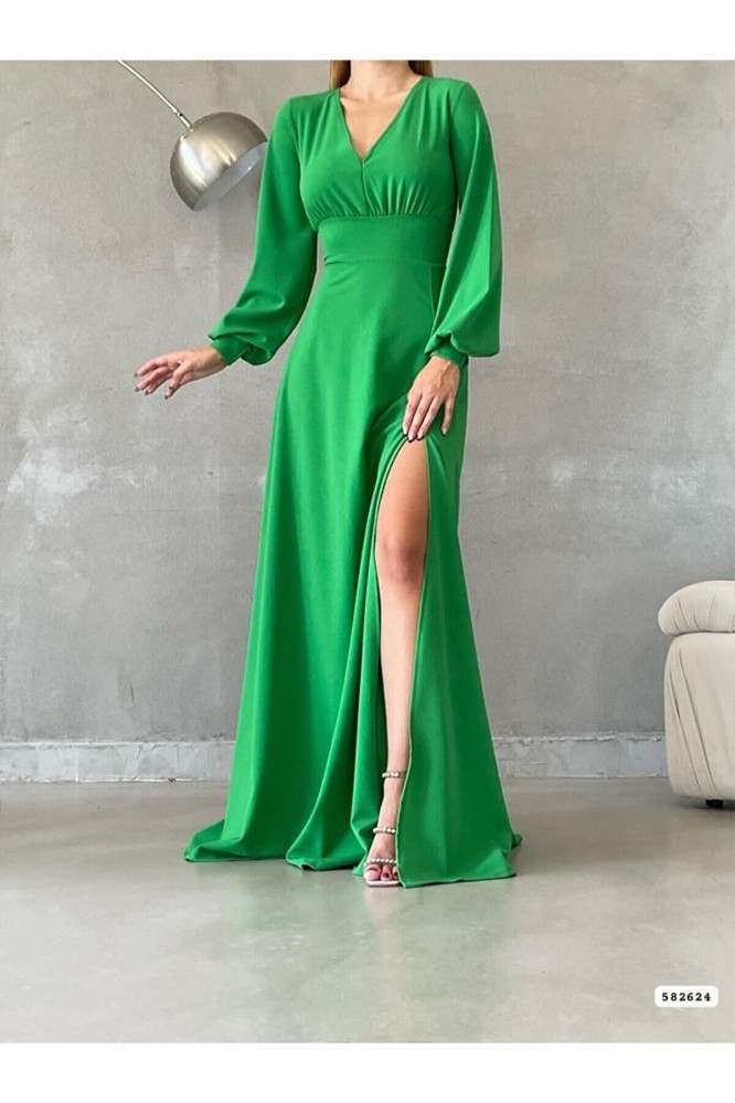 فستان سهرة نسائي أخضر من mostpera - أصلي