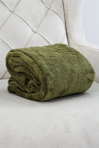 بطانية زيتي مقاس 220*230 من mulberry - أصلي