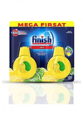 معطر من قطعتين لغسالة الأطباق بالليمون من Finish