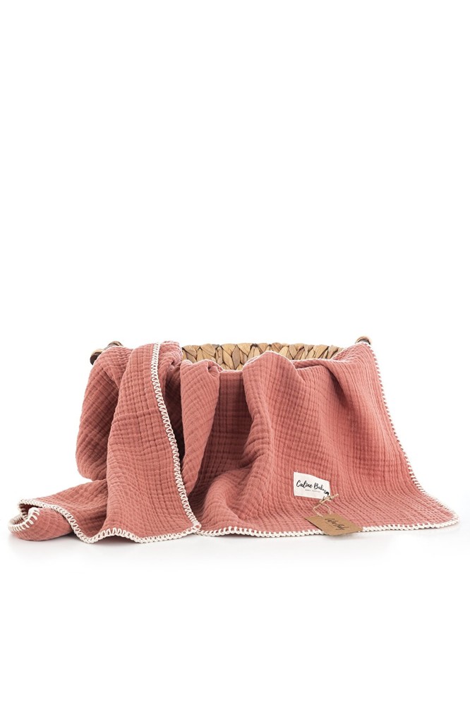 غطاء للاطفال بلون قرنفلي من caline-baby - أصلي