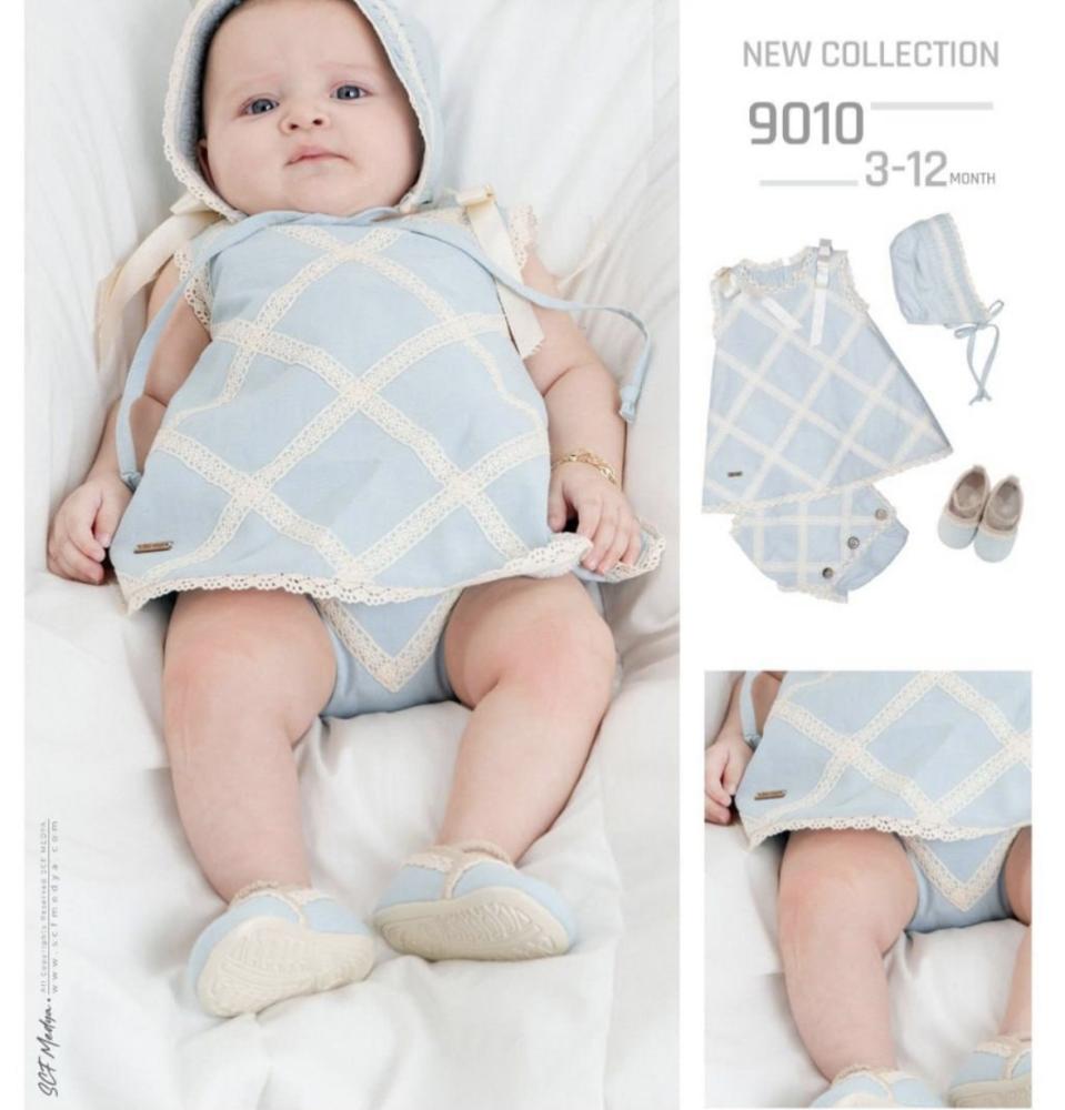 فستان مواليد ازرق