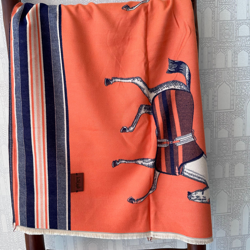 Thick Scarf with Wildlife symbols