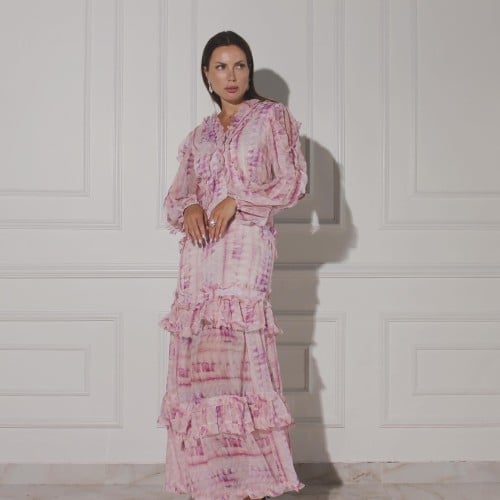 Ruffled pinkish Dress