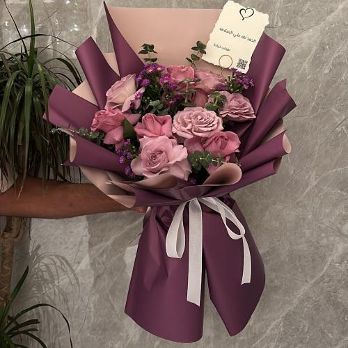 باقة ورد موف || Rose bouquet Purple